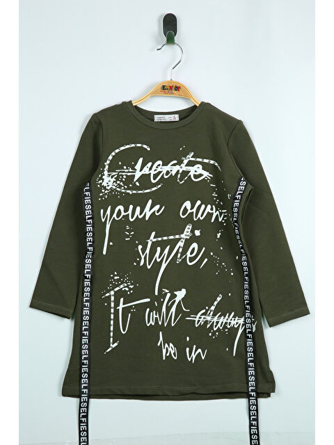 Toontoykids Kız Çocuk Yandan Şeritli Sweatshırt