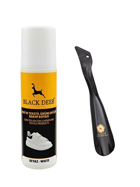 Black Deer Ayakkabı Deri Kumaş Boyası Beyaz ve Çekecek - S000012526-20063