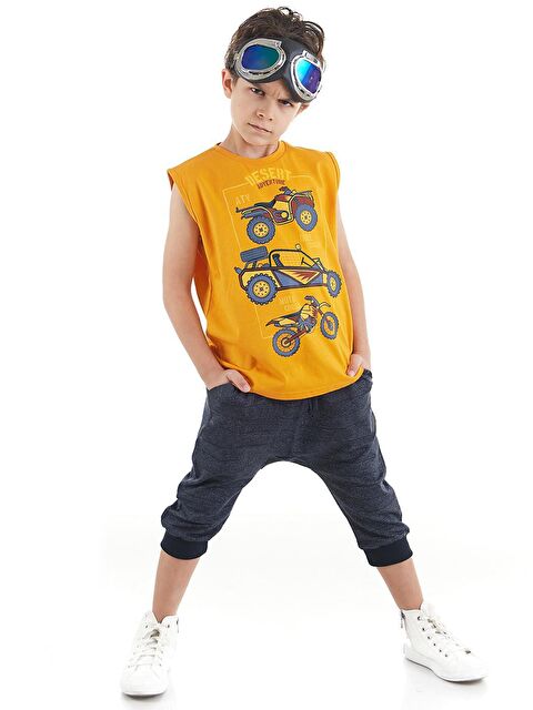 MSHB&G Motocross Erkek Çocuk Tişört Kapri Şort Takım - S000009117-23173