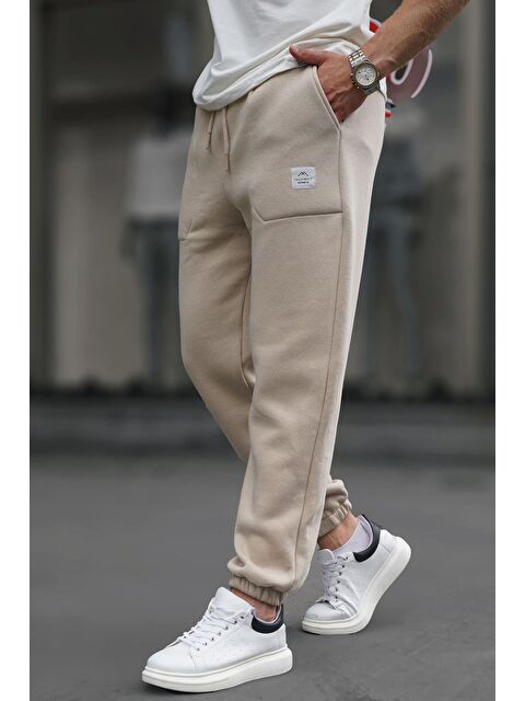 Madmext Bej Cep Detaylı  Basic Erkek Jogger Eşofman Altı 6522 - S000056848-19928