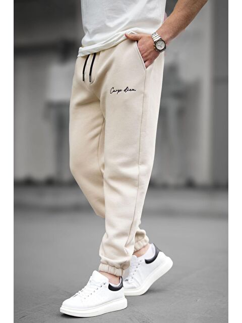 Madmext Bej Basic Erkek Jogger Eşofman Altı 6521 - S000056847-19928