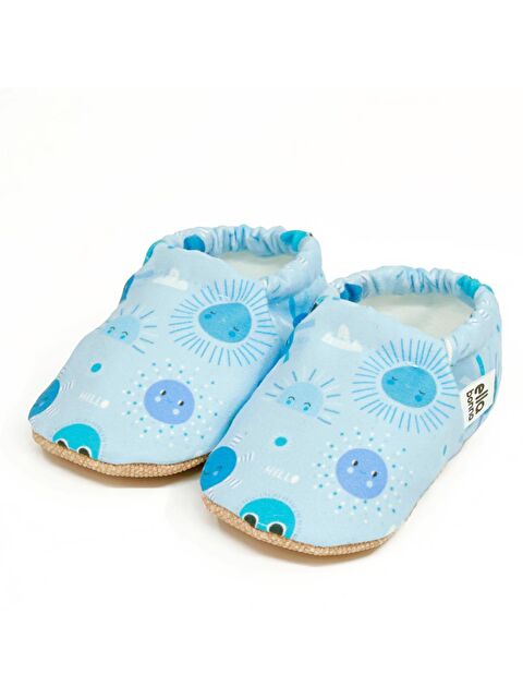 Ella Bonna Desenli Bebek Patiği, Kaydırmaz Taban, Ev Kreş Ayakkabısı Panduf - S000268409-1343