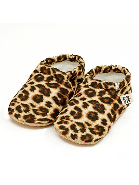 Ella Bonna Desenli Bebek Patiği, Kaydırmaz Taban, Ev Kreş Ayakkabısı Panduf - S000268409-37323