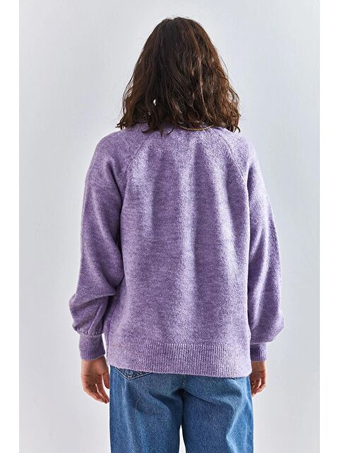 SHADE Kadın Yakası İlikli Balıkçı Yaka Çizgili Triko Kazak - S000033305-17878