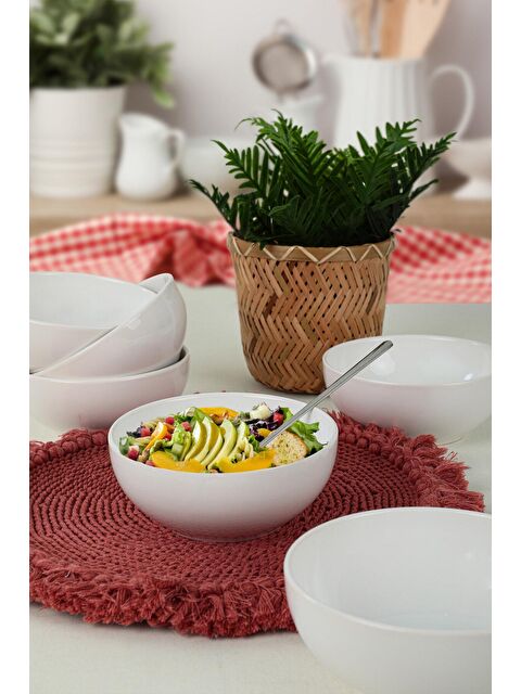 Keramika Beyaz Delta Kase 14 Cm 6 Adet - S000052277-20063