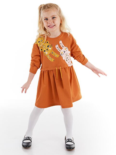 Denokids Mini Leoparlar Kız Çocuk Elbise - S000009247-23173