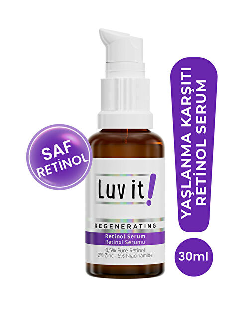 Luv it! Retinol & Niacinamide Cilt Serumu - ve Yaşlanma Karşıtı - Kolajen Üretimi Destekleyici