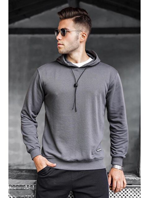 Madmext Füme  Erkek Hoodie 5334 - S000062113-33408