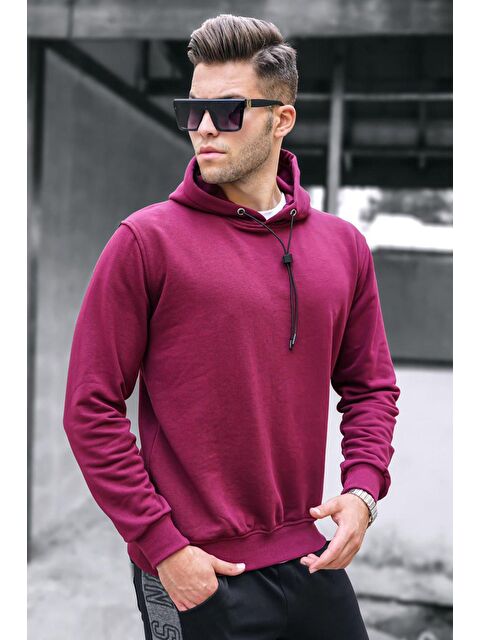 Madmext Bordo  Erkek Hoodie 5334 - S000062113-19951