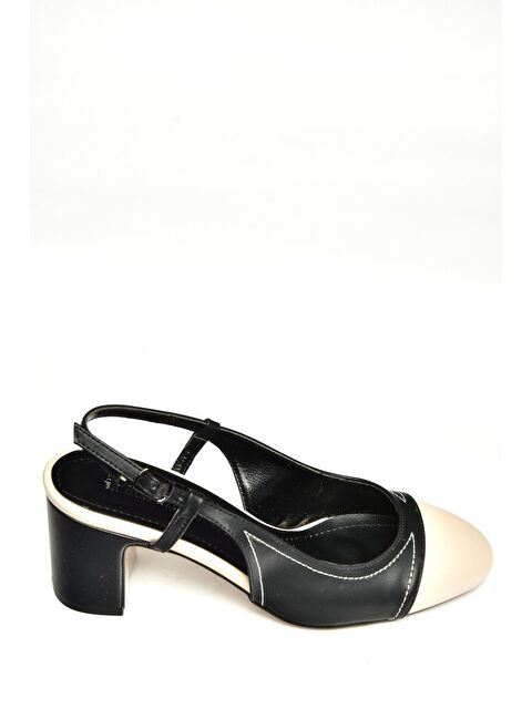 Fox Shoes U8200253 Siyah/Ten Kadın Topuklu Ayakkabı - S000369314-37216