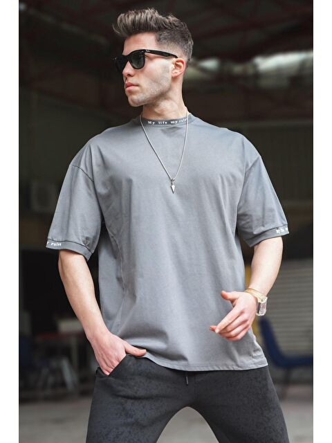 Madmext Füme Oversize Tişört 5803