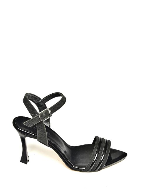 Fox Shoes U3122063 Siyah Kadın Topuklu Ayakkabı - S000369366-19351