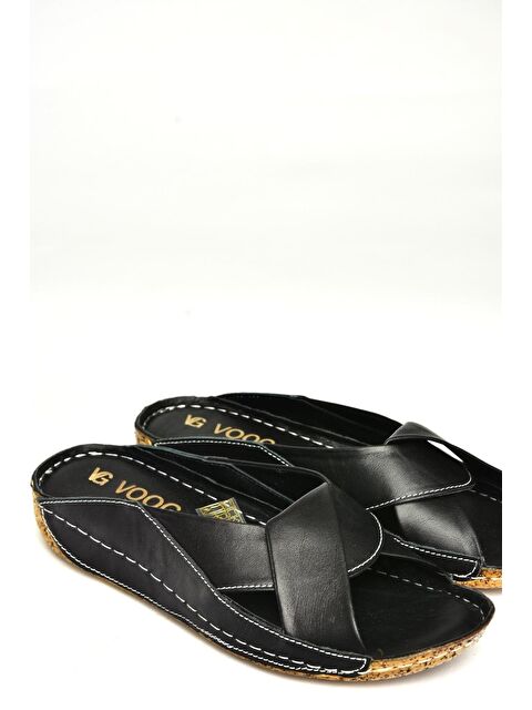 Fox Shoes U5550600 Siyah Kadın Terlik