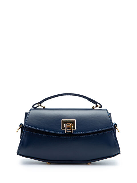 Minebag Kilit Detaylı Luvia Kadın Çapraz Çanta Lacivert