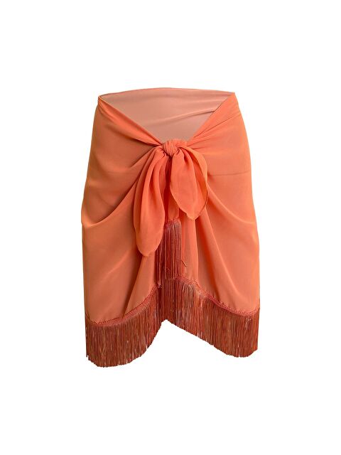 Bolder Amore Püsküllü Oranj Pareo - S000012489-20013