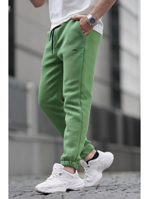Madmext Yeşil Basic Lastikli Erkek Jogger Eşofman Altı 6524 - S000062928-18194