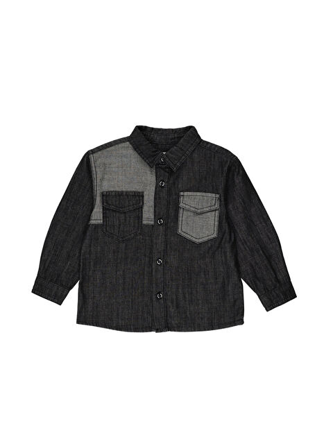 Panço Erkek Bebek  Denim Gömlek - S000257986-19351