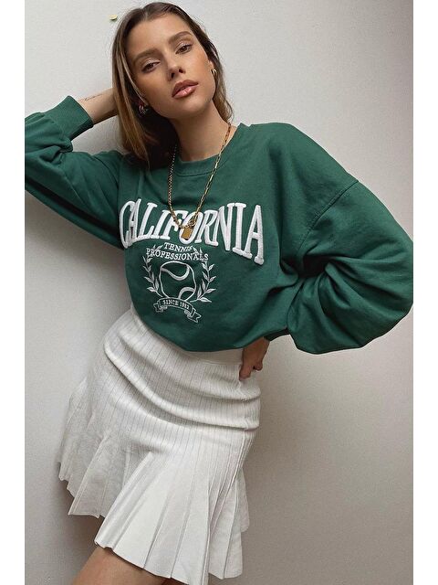 Madmext Haki Sweatshirt Mg1112 - S000032149-18547