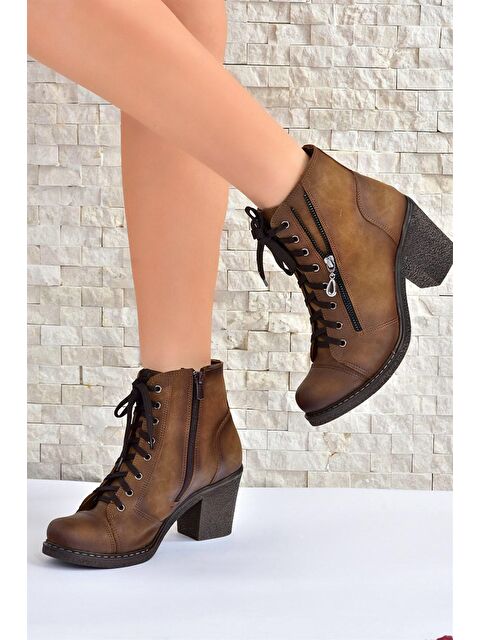 Fox Shoes C674150209 Vizon Kadın Bot - S000054486-26429