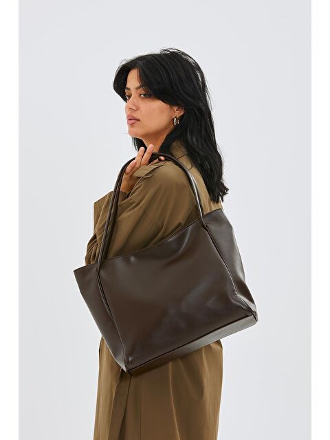 Minebag Salaş Maya Kadın Kol Çanta Kahve - S000084105-19413