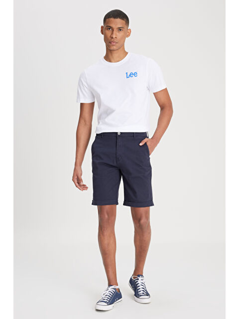 Lee Regular Fit Normal Bel Lacivert Şort - S000470406-29672