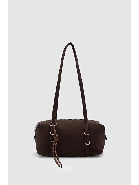 Shulebags Gia Charmlı Oval Çanta Kahve - S000502595-19413