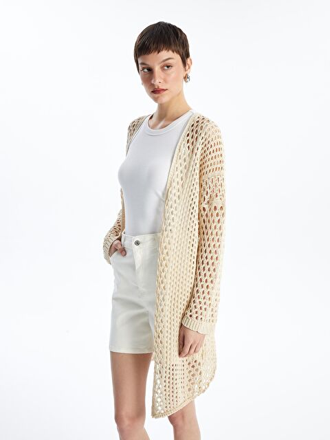 KOOR Krem Rengi Kadın Hırka Bgh08