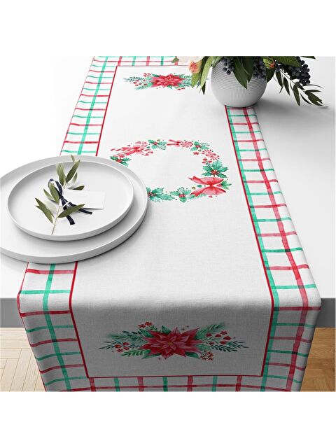 Evmila Yılbaşı Temalı 40x140 Kadife Runner - S000292208-23173