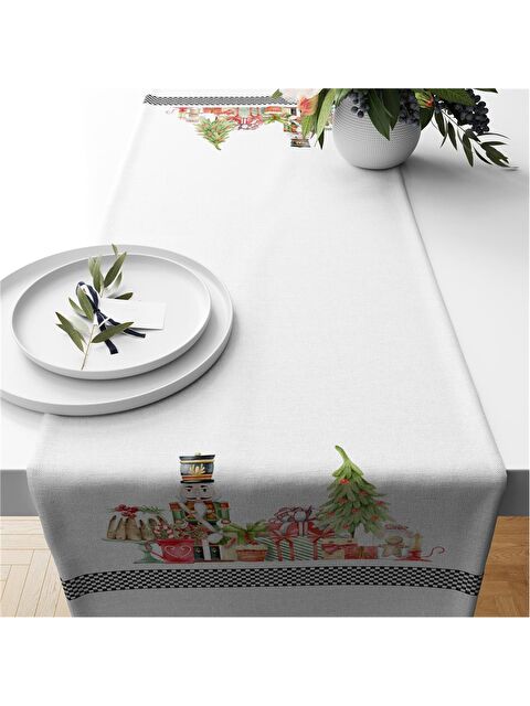 Evmila Yılbaşı Temalı 40x140 Kadife Runner - S000292268-23173