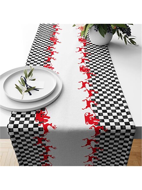 Evmila Yılbaşı Temalı 40x140 Kadife Runner - S000292241-23173