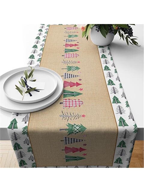 Evmila Yılbaşı Temalı 40x140 Kadife Runner - S000292212-23173