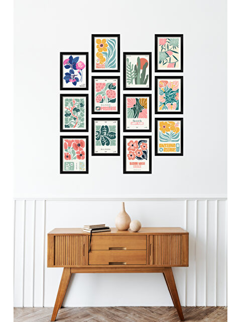 Artavessa 12 Parça Çerçeve Görünümlü Mdf Tablo Seti - 12ARTAVESSA14-1520