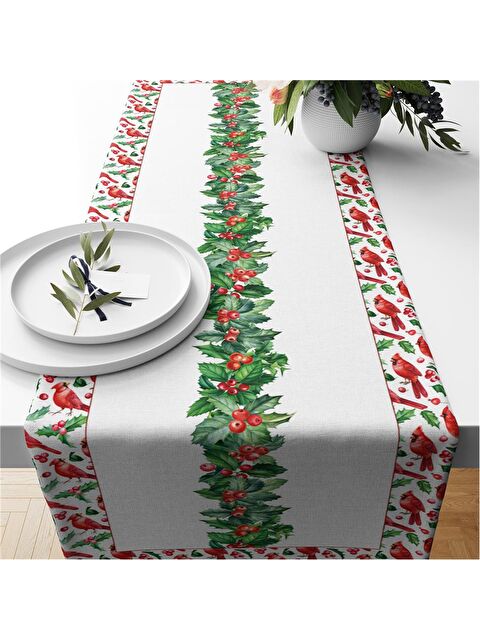 Evmila Yılbaşı Temalı 40x140 Kadife Runner - S000292223-23173