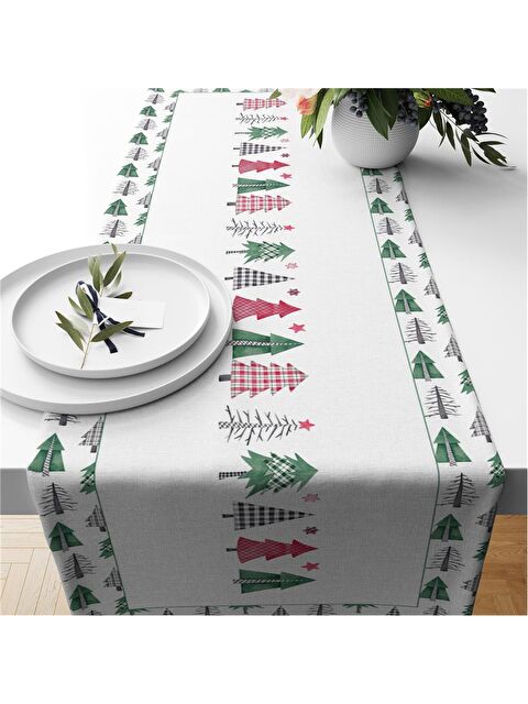 Evmila Yılbaşı Temalı 40x140 Kadife Runner - S000292216-23173