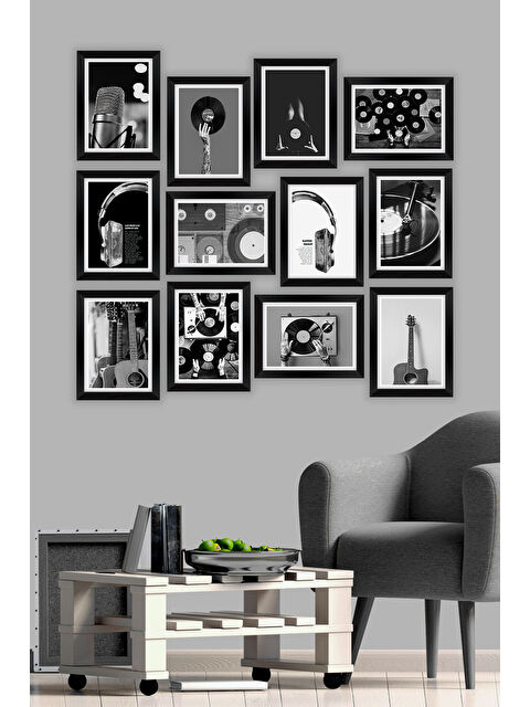 Artavessa 12 Parça Çerçeve Görünümlü Mdf Tablo Seti - 12ARTAVESSA23-1520