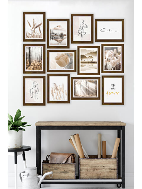 Artavessa 12 Parça Çerçeve Görünümlü Mdf Tablo Seti - 12ARTAVESSA24-2030