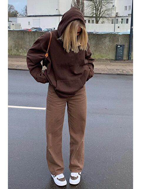 Madmext Mad Girls Kahverengi Palazzo Jean Mg1247 - S000028210-19413