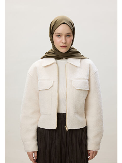 Fresh Scarfs İnce Pamuk Vual Şal Haki