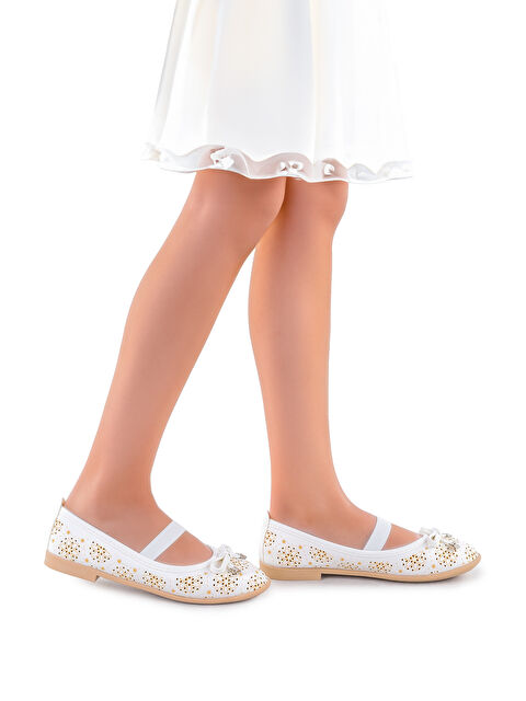 Kiko Kids Perline Cilt Lastikli Kız Bebek Babet Ayakkabı - S000174540-20063