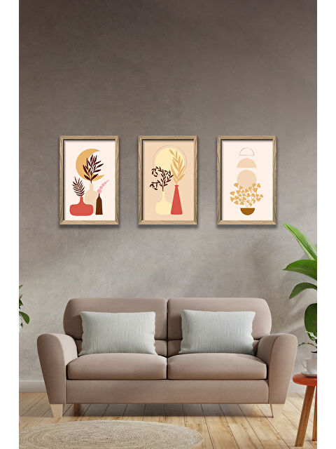 Artavessa 3 Parça Çerçeve Görünümlü Mdf Tablo Seti - 3ARTAVESSA3-2030