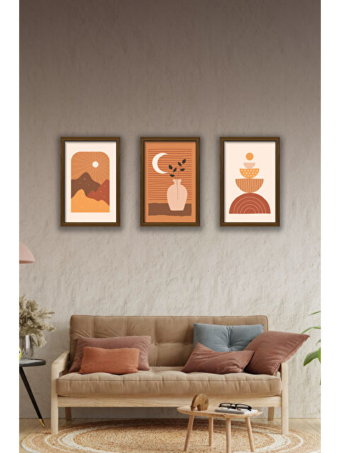 Artavessa 3 Parça Çerçeve Görünümlü Mdf Tablo Seti - 3ARTAVESSA4-1317