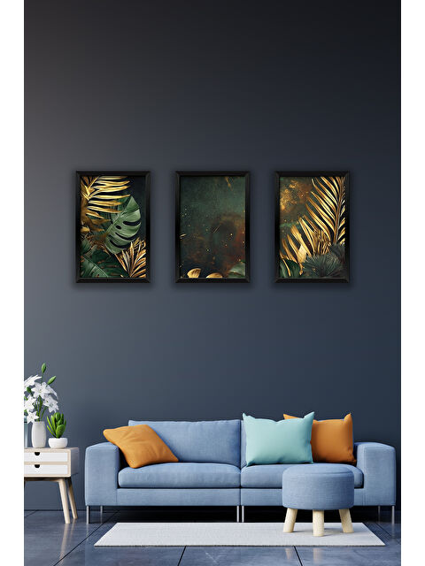 Artavessa 3 Parça Çerçeve Görünümlü Mdf Tablo Seti - 3ARTAVESSA8-1317