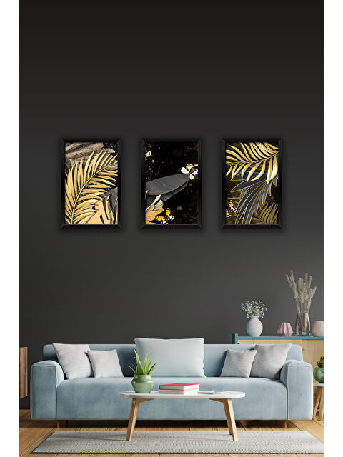 Artavessa 3 Parça Çerçeve Görünümlü Mdf Tablo Seti - 3ARTAVESSA9-1317