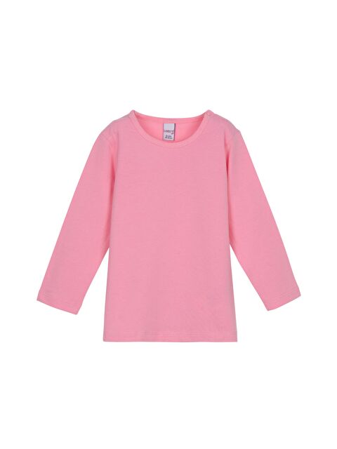 Lovetti Pembe Basic Kışlık Çıtçıtlı Uzun Kollu Bebek Tişört - S000053859-20024