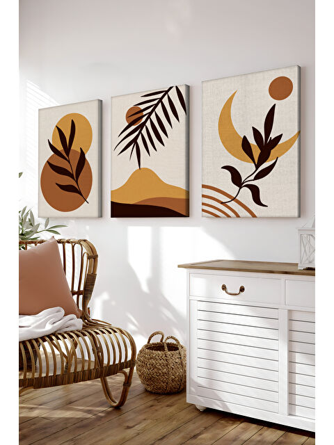 Artavessa Dekoratif 3 Parça Kanvas Tablo - 3CNVS17 - 50 x 70