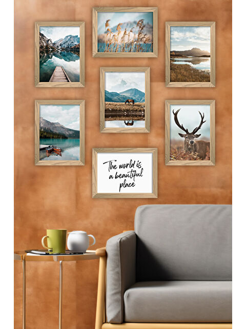 Artavessa 7 Parça Çerçeve Görünümlü Mdf Tablo Seti - 7ARTAVESSA6-1317