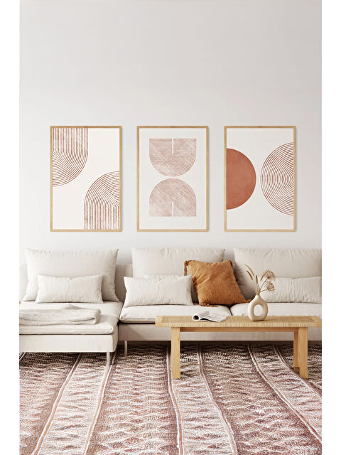 Artavessa Gerçek Ahşap Çerçeveli 3 Parça 3D Poster Tablo Seti - 3DARTSOHOSET20-3348