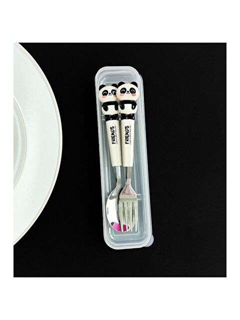 Bam Hediyelik Eşya Sevimli Hayvan Figürlü Çatal Kaşık Seti - S000366102-20063