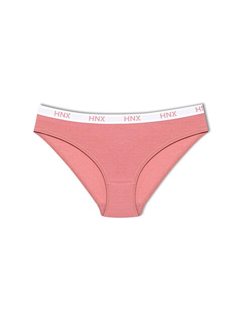 Hnx Pamuklu Beli Yazılı Lastik Basic Kadın Külot - S000079756-20028