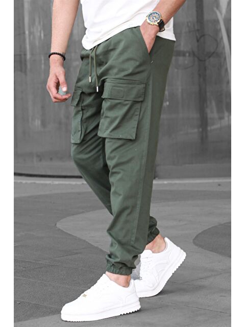 Madmext Haki Kargo Cep Erkek Jogger Pantolon 6812 - S000014697-18547